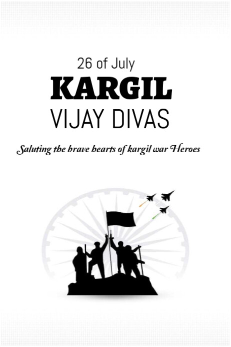 Kargil Vijay Divas Poster template