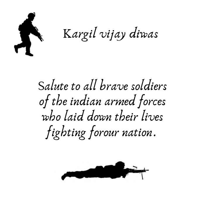 kargil vijay diwas Instagram Plasing template