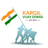 kargil vijay diwas Logo template