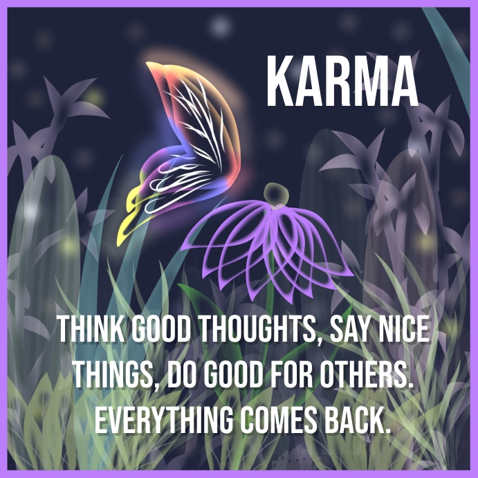 Karma Template | PosterMyWall