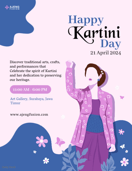 Kartini Day Flyer Pamflet (VSA Brief) template