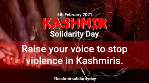 Rood Kashmir Solidarity Day Publicación de Twitter Template