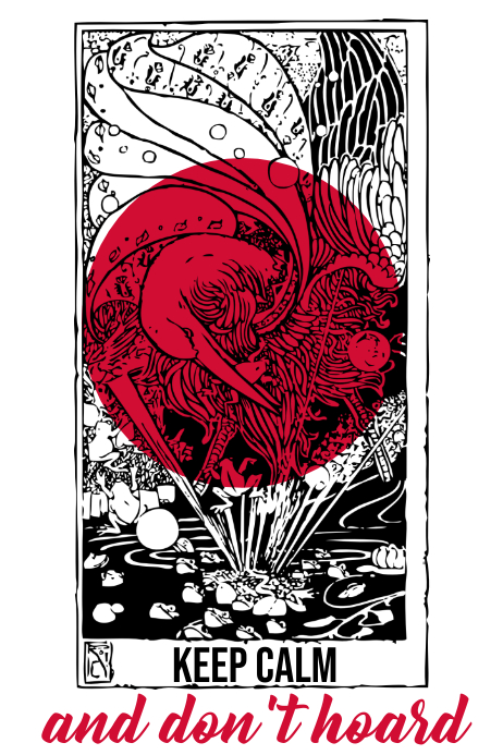 Keep Calm & Don't Hoard Poster template