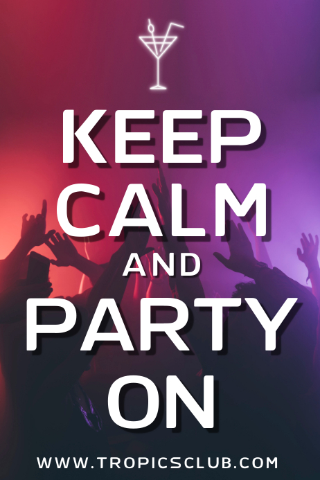 Keep Calm And Party On Wallpaper