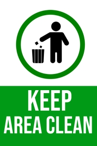 Need Room Cleaned Sign Keep this room clean sign flyer Template | PosterMyWall