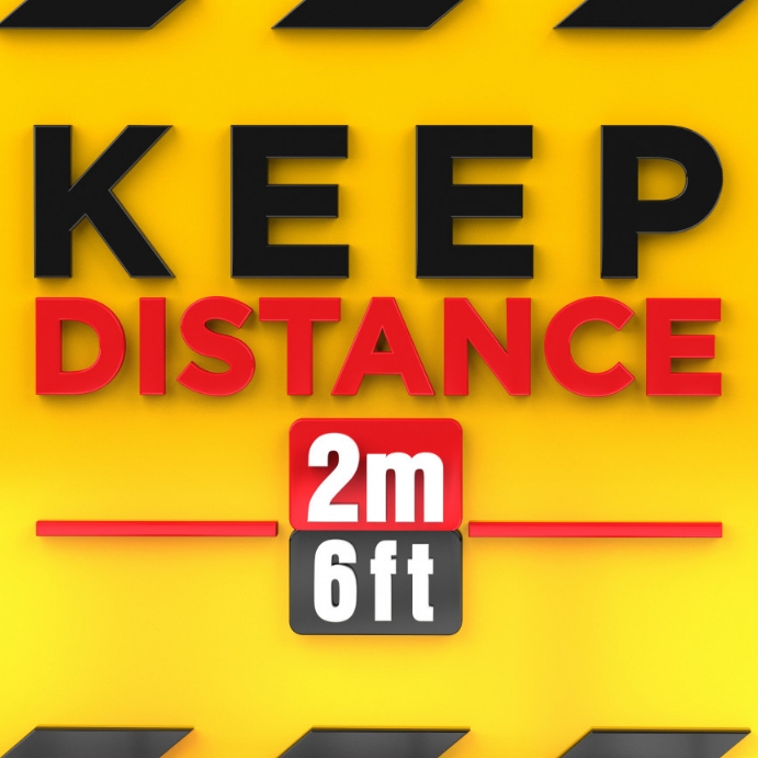 KEEP DISTANCE FLYER POSTER TEMPLATE | PosterMyWall