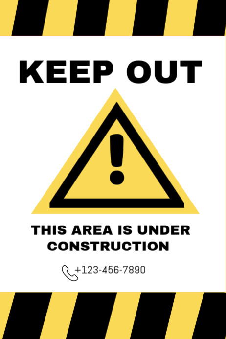 Keep Out Sign Templates Keep out warning Template | PosterMyWall