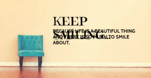 KEEP SMILING QUOTE TEMPLATE Anuncio de Facebook