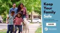 Keep your family safe insurance twitter ad template