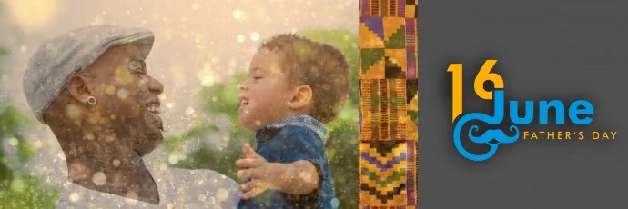 Kente Father’s Day Twitter Lullaby template