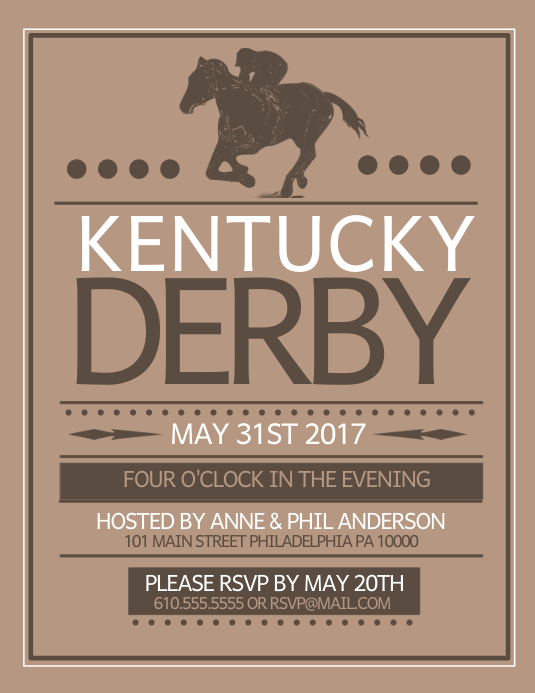 Kentucky Derby Template PosterMyWall