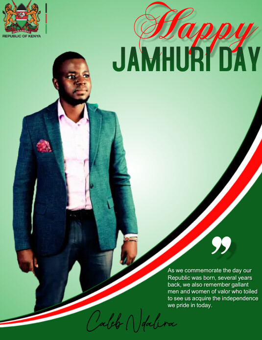 Kenya Day Flyer (US Letter) template
