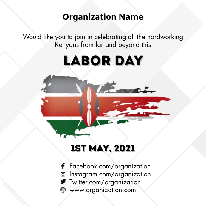 Copy of Kenya labor day PosterMyWall Labor Day 2025 Kenya