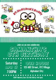 Keroppi Birthday Invitation Template | PosterMyWall