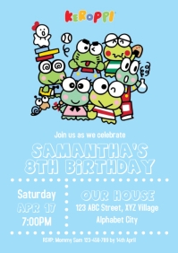 Keroppi Birthday Invitation Template | PosterMyWall