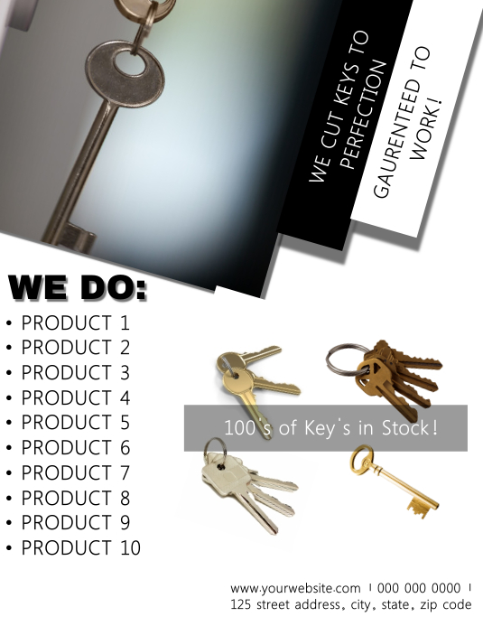 Key Cutter Business Flyer Template | PosterMyWall