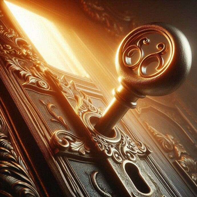 Copy of Key on a door | PosterMyWall