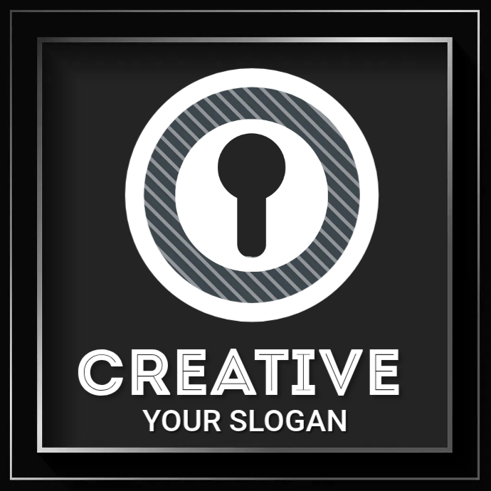 Шаблон Keyhole Logo Sign | PosterMyWall