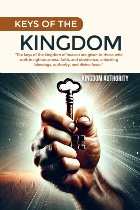 Keys of kingdom Poster template