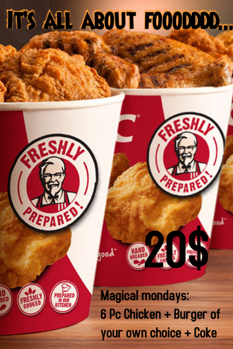 KFC Template PosterMyWall
