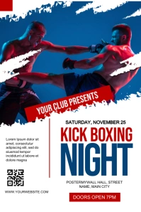 kick boxing night Iphosta template