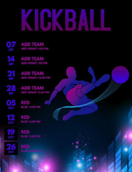 Kickball Template | PosterMyWall