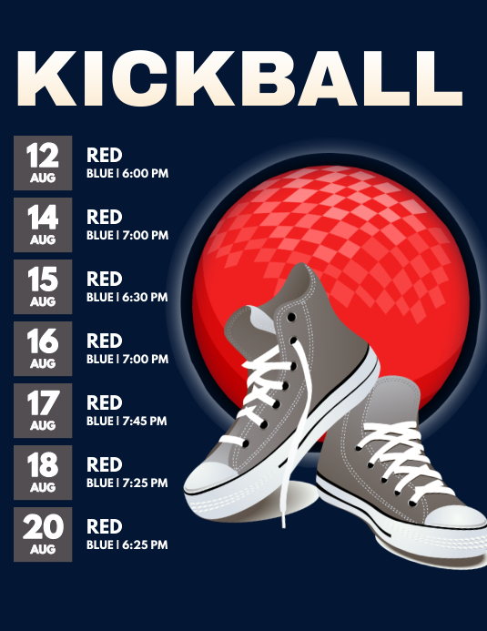 Kickball Template PosterMyWall