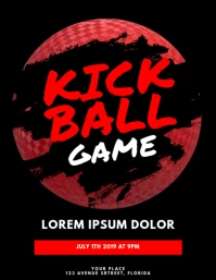 Kickball Game Flyer Design Template Iflaya (Incwadi ye-US)
