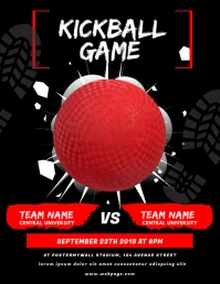 Kickball Game Flyer Design Template