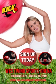 customizable design templates for kickball postermywall