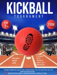KICKBALL TOURNAMENT Flyer (US Letter) template