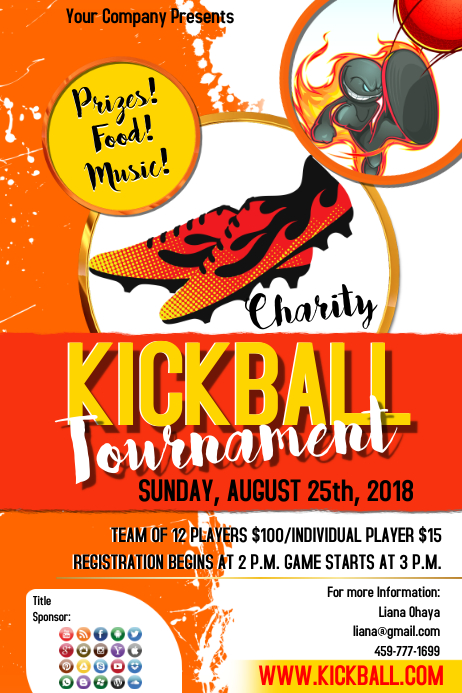 Kickball1 Template PosterMyWall