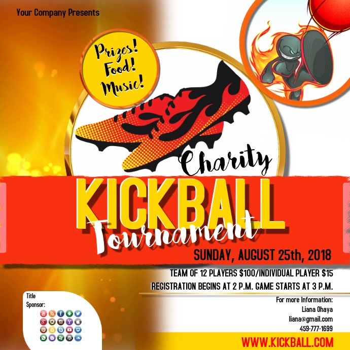 Kickball1video Template PosterMyWall