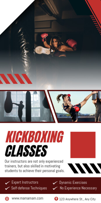 Kickboxing Layout kickboxing Template | PosterMyWall