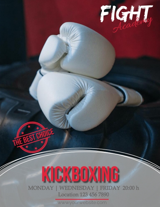 Kickboxing Raffle Copy of Kickboxing flyer | PosterMyWall