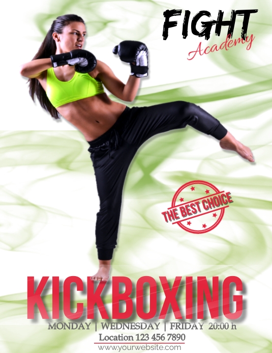 Kickboxing Layout Kickboxing flyer Template | PosterMyWall
