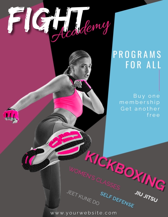 Kickboxing Layout Kickboxing flyer Template | PosterMyWall