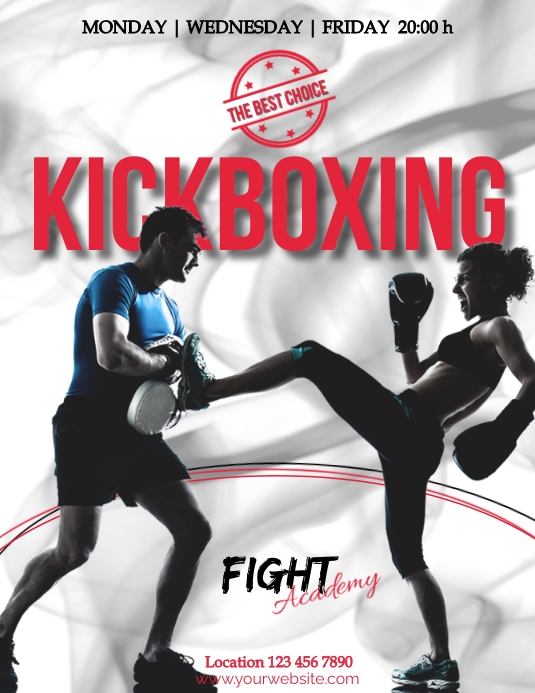 Kickboxing flyer Template | PosterMyWall
