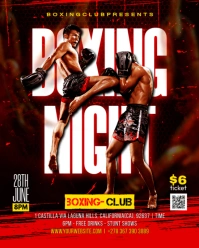 kickboxing tamplate Instagram Portrait template