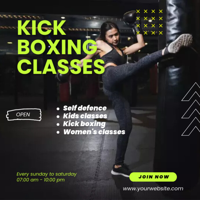 Kickboxing Layout kickboxing template | PosterMyWall
