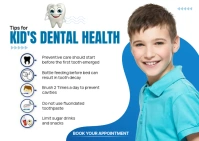 Kid's Dental Health Postcard template