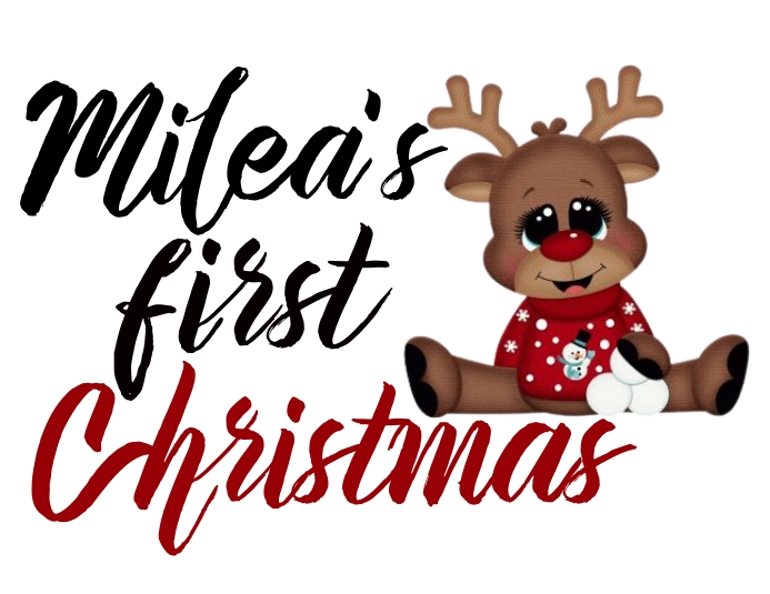 kid's first Christmas t-shirt design template Flyer (US-Letter)