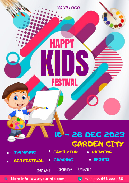 KID'S FESTIVAL A5 template