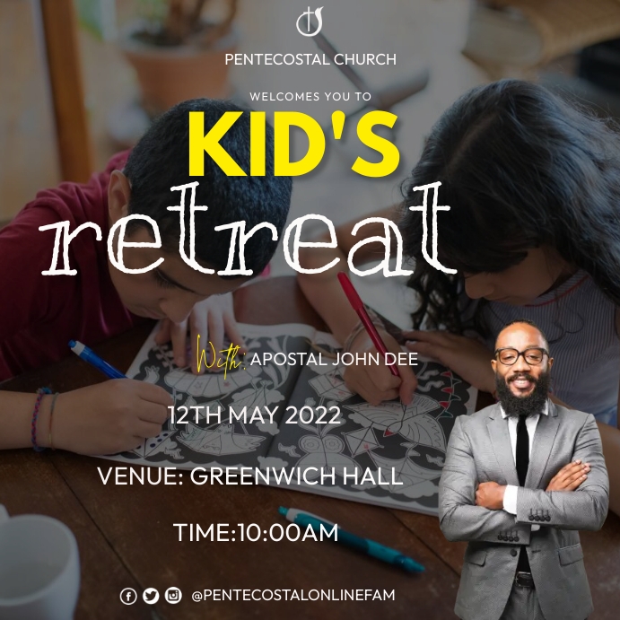 Copy of kid's retreat | PosterMyWall