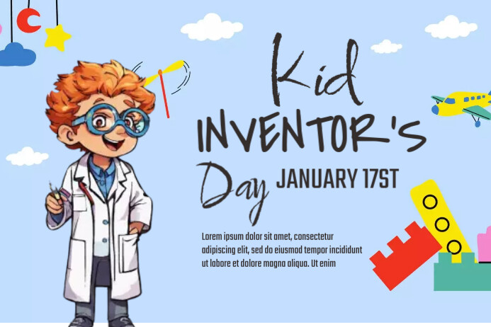 Kid Inventor Day Template PosterMyWall
