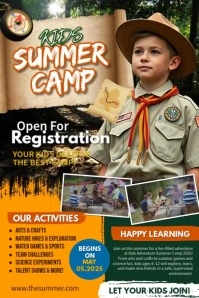 Kids' Summer Camp Plakat template