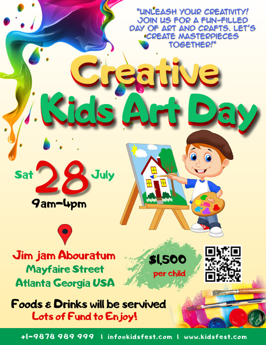 Ad Making Activity Advertisement Poster Template For Kids