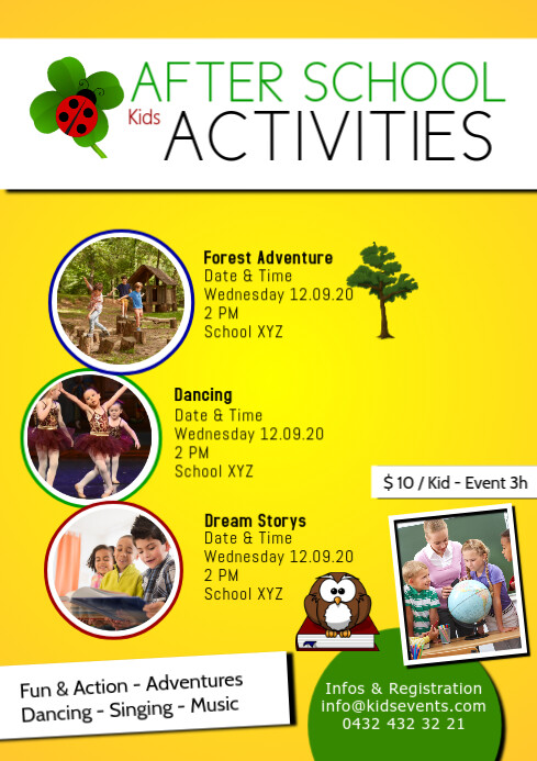 Poster Activity School Activity Poster