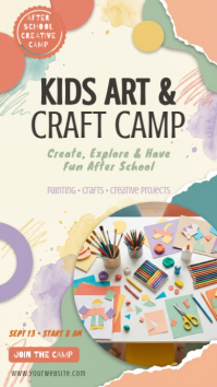 Geel Kids Art & Craft Camp Instagram Story Template
