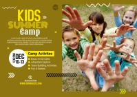 Kids Art Camp Postcard template